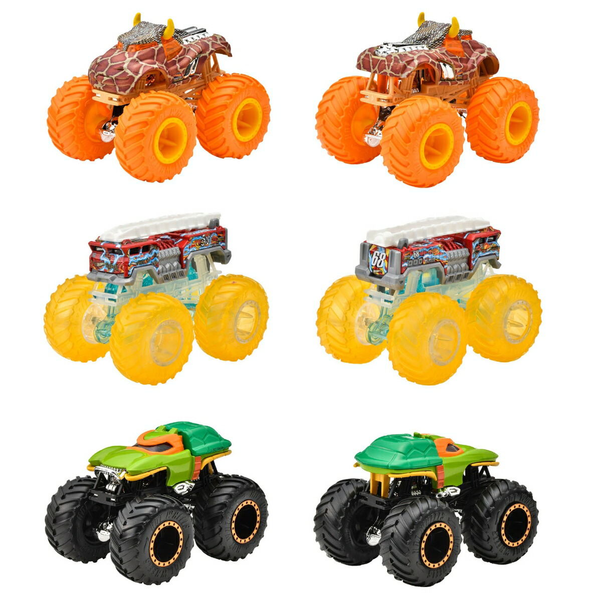 ホットウィール(HotWheels)モンスタートラック1:64アソート乗り物おもちゃミニカー8台入りBOX販売3歳からマルチ984M-FYJ44