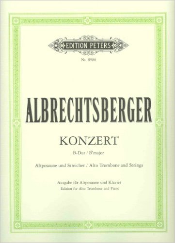 楽天ブックス 輸入楽譜 アルブレヒツベルガー Johann Georg アルト トロンボーン協奏曲 アルブレヒツベルガー Johann Georg 本