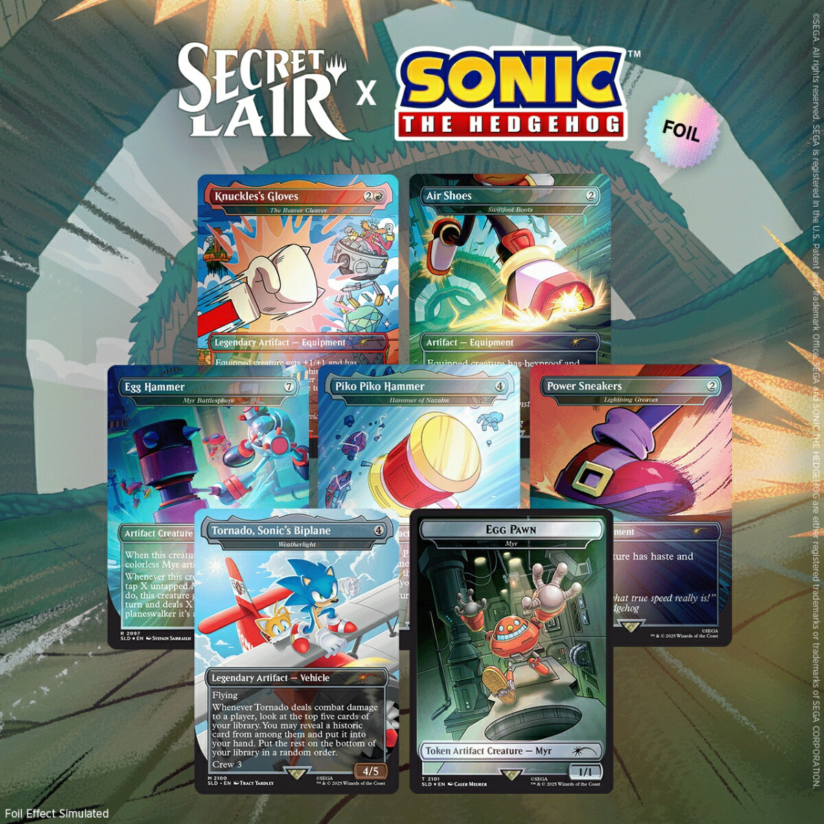 マジック：ザ・ギャザリング Secret Lair The Sonic Superdrop Secret Lair x Sonic: Turbo Gear Foil Edition【クレジットカード決済限定】画像