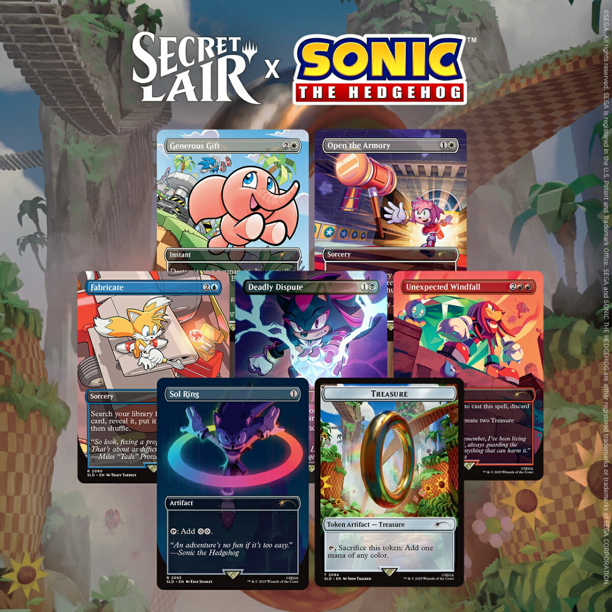 マジック：ザ・ギャザリング Secret Lair The Sonic Superdrop Secret Lair x Sonic: Chasing Adventure【クレジットカード決済限定】画像