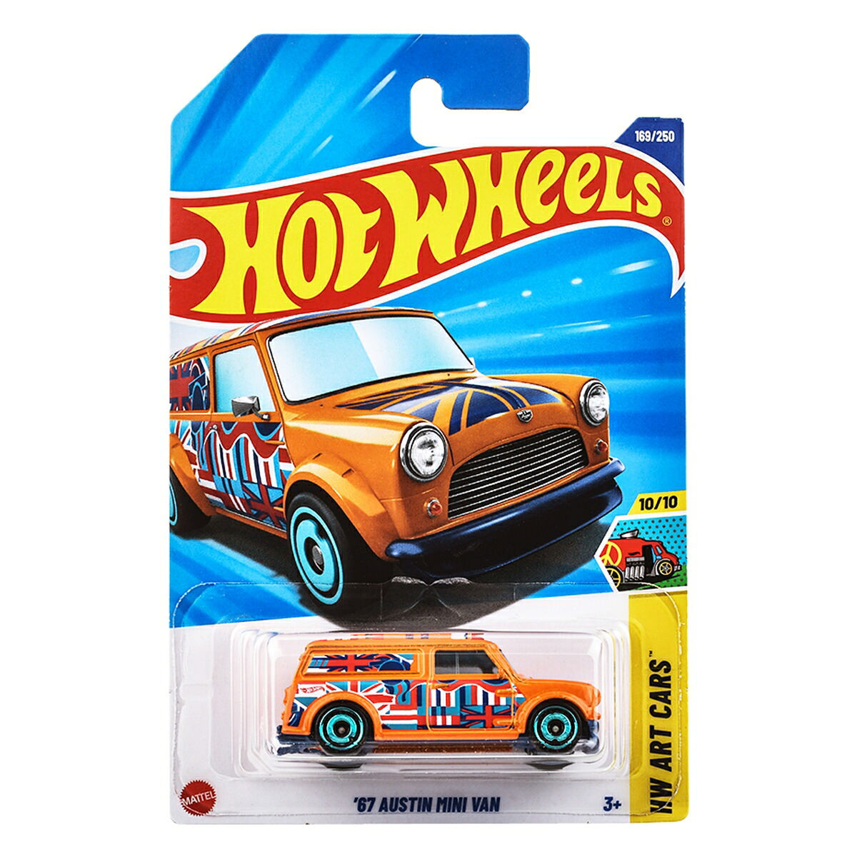 ホットウィール(HotWheels)ベーシックカー'67オースティンミニバン乗り物おもちゃミニカー3歳からオレンジJFN30