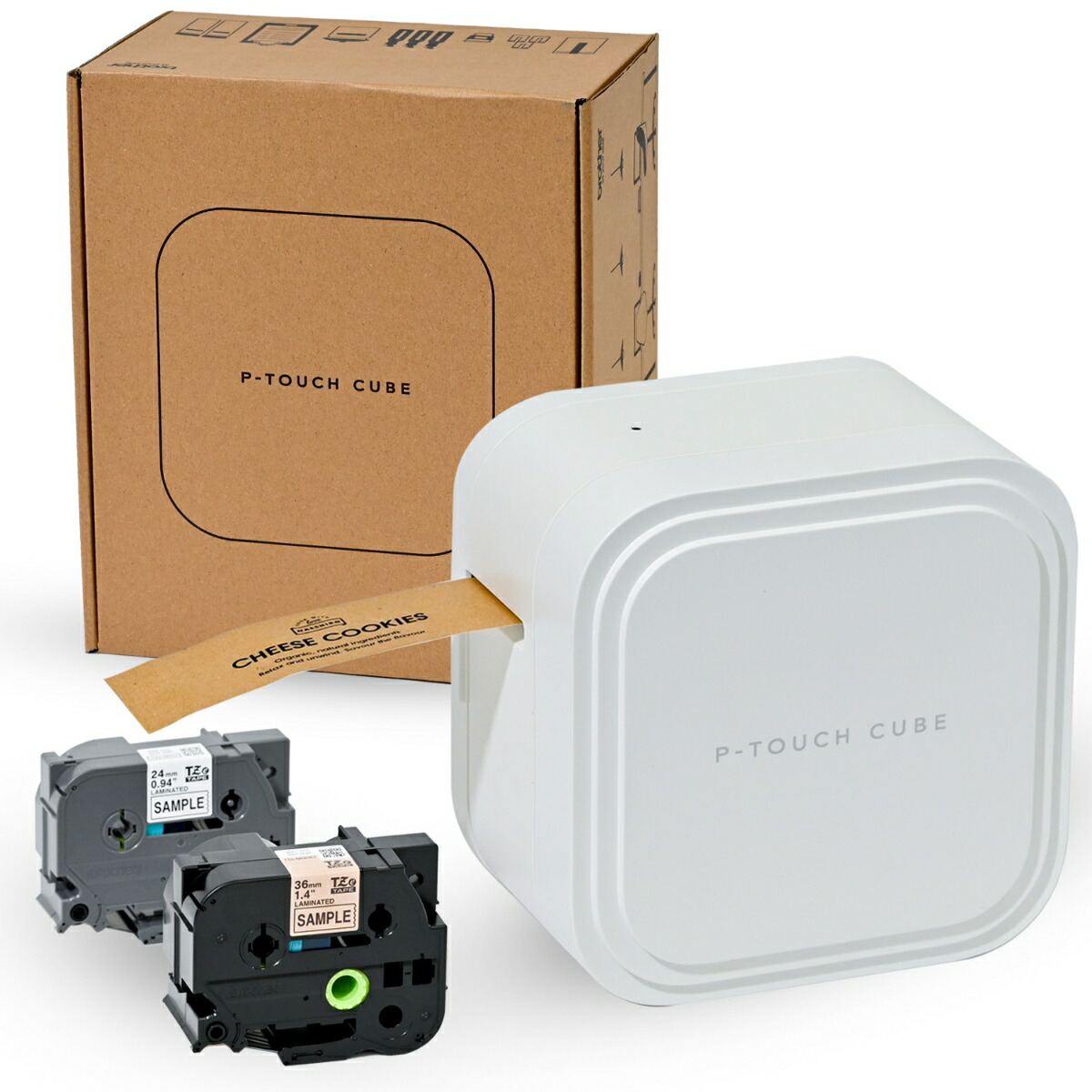 ブックス: 【ブラザー純正】ブラザー ラベルライター P-TOUCH CUBE PT-P910BT(スマホ対応/3.5mm～36mm幅/TZeテープ) - ブラザー工業 - 4977766802024 : PCソフト・周辺機器