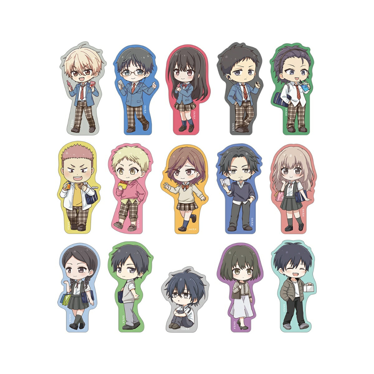 アニメ「この音とまれ！」トレーディング ちびキャラ 放課後ver. ダイカットステッカー(BOX＝15入)画像