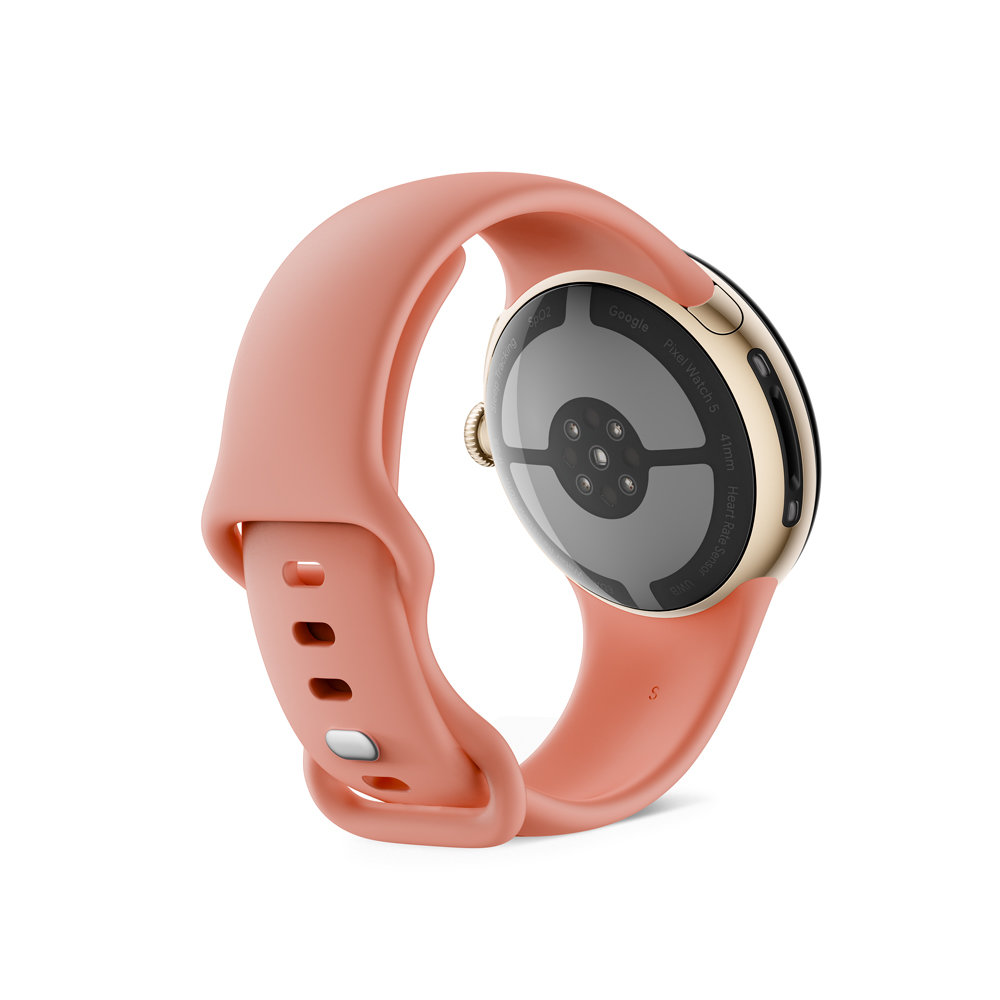 GooglePixelWatch5（41mm）ChampagneGoldアルミケース/Canyonアクティブバンド（第2世代）Wi-Fi