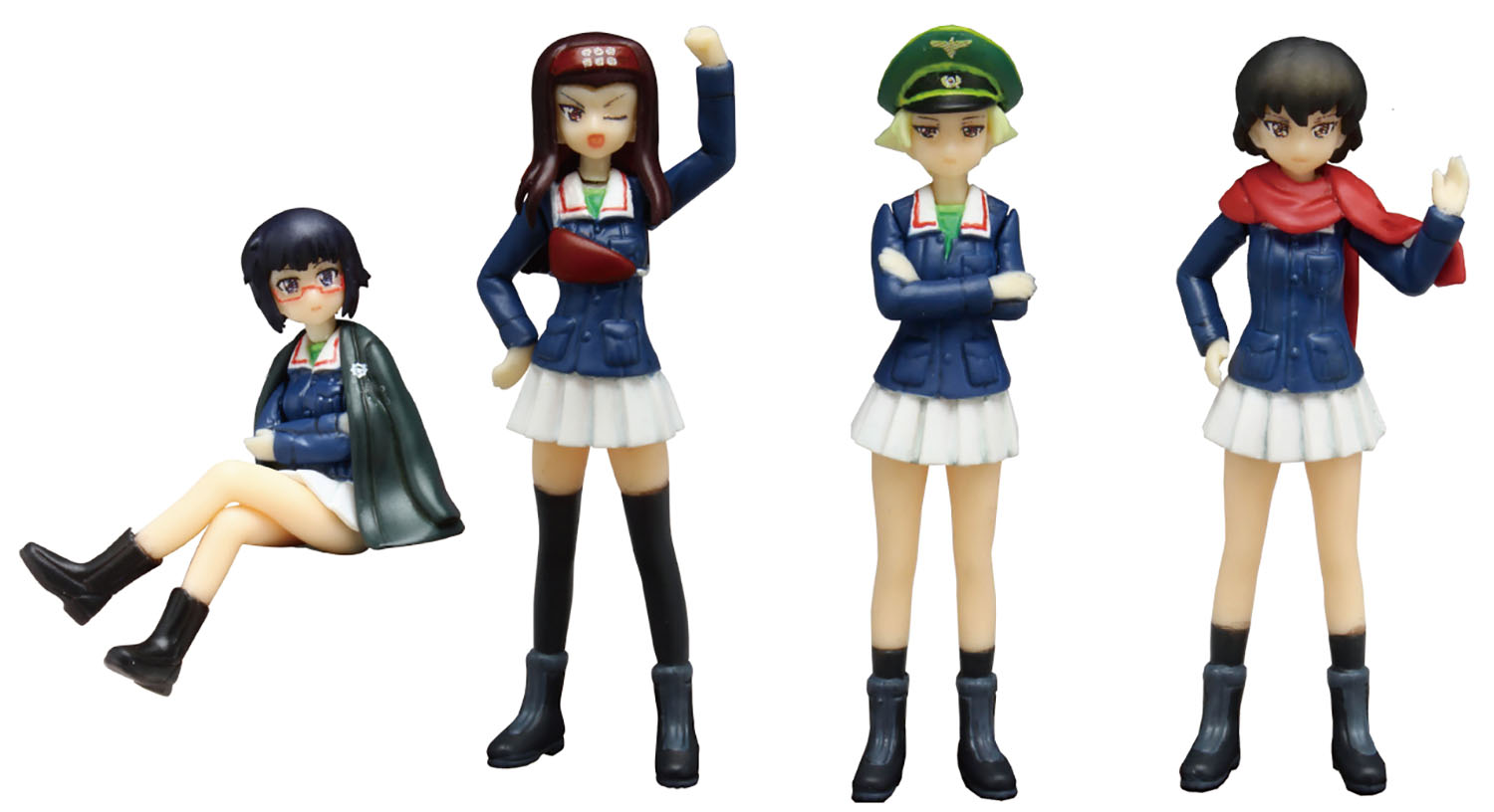 『ガールズ&パンツァー劇場版』 1/35 カバさんチーム フィギュアセット パンツァージャケットバージョン 【GPF-25】 (無発泡ウレタン製未塗装キット)画像