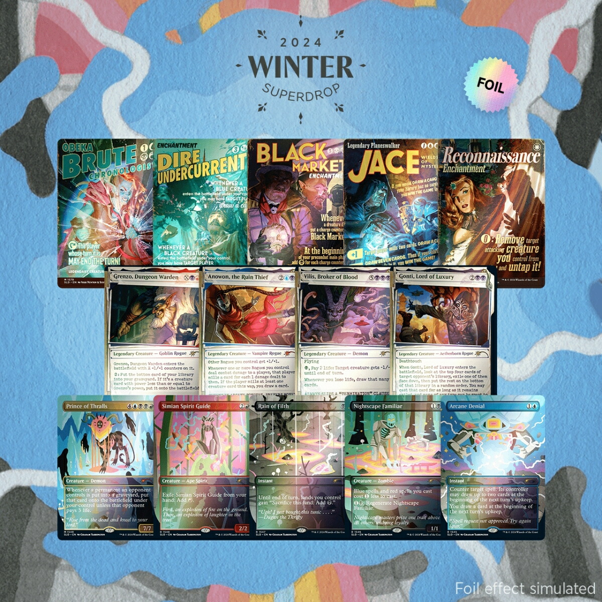 マジック：ザ・ギャザリング Secret Lair Winter Superdrop 2024 Dark Mysteries Bundle Foil  Edition 【クレジットカード決済限定】