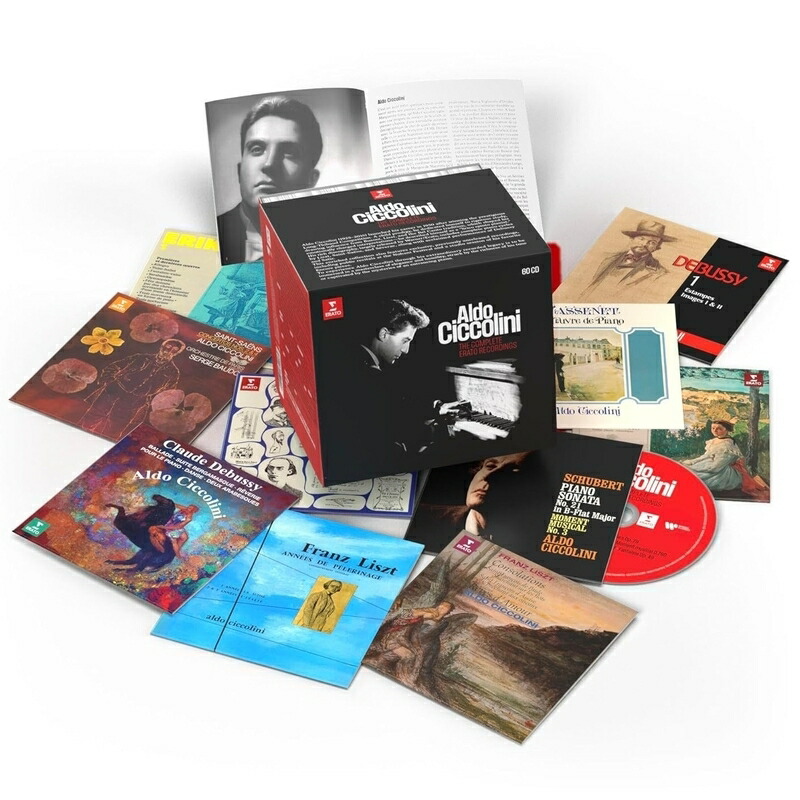 【輸入盤】アルド・チッコリーニ／エラート録音全集　2025年ヴァージョン（60CD）