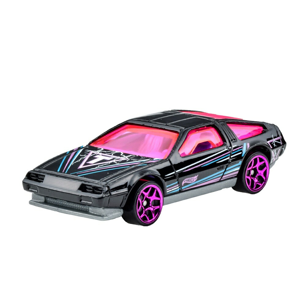 ホットウィール(HotWheels)ベーシックカーDMCデロリアン乗り物おもちゃミニカー3歳からブラックJFN34