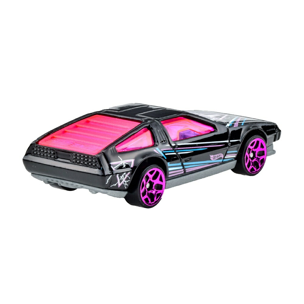 ホットウィール(HotWheels)ベーシックカーDMCデロリアン乗り物おもちゃミニカー3歳からブラックJFN34