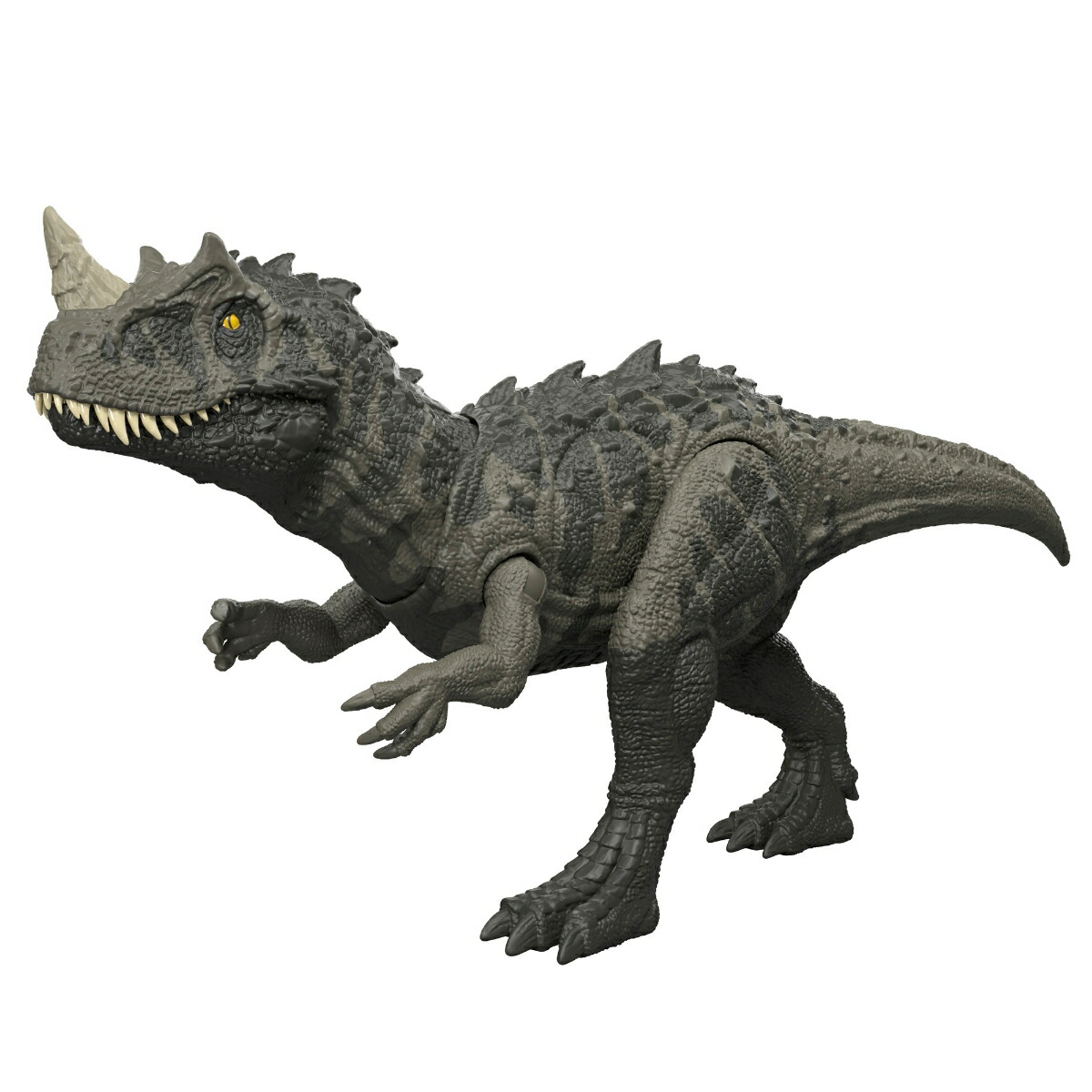 マテルジュラシックワールド(JURASSICWORLD)ひかってほえる！ケラトサウルス子供向けフィギュア恐竜おもちゃ全長:約31cm4歳からグレーJKL77