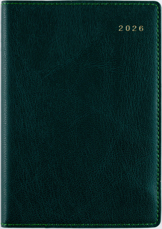 2026年　手帳　1月始まり　No.215　リシェル(R) 5　　[カメリアグリーン]高橋書店　A6判　　ウィークリー画像