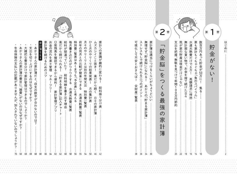 赤字家計から一転、年間200万円貯金できた！貯まる家計簿[あかり]