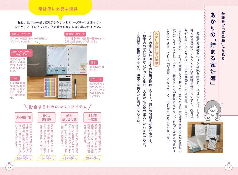 赤字家計から一転、年間200万円貯金できた！貯まる家計簿[あかり]
