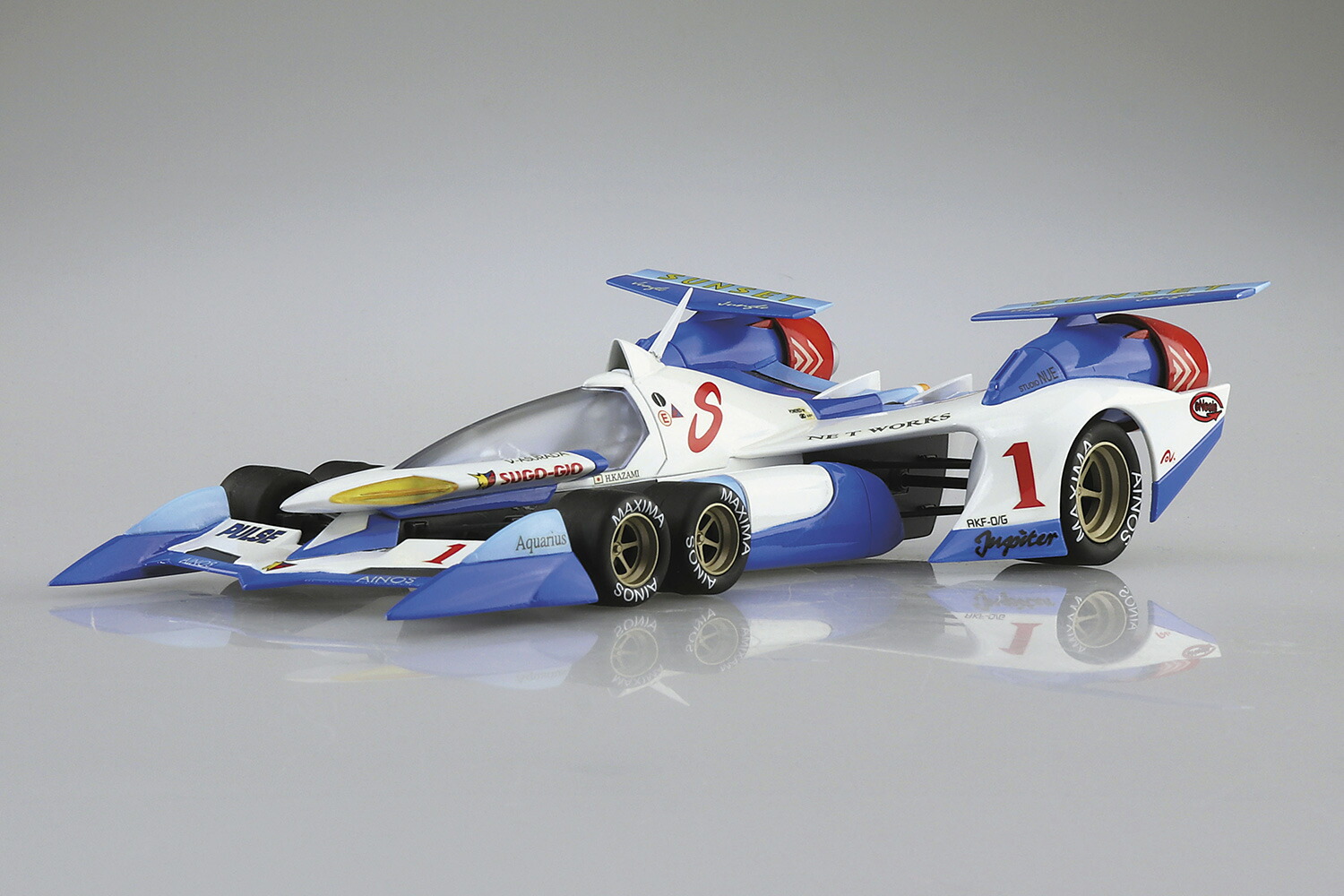 1/24 サイバーフォーミュラ 『新世紀GPXサイバーフォーミュラ』 vアスラーダ AKF-0/G (リフティングターンモード)　 【8】 (プラモデル)画像