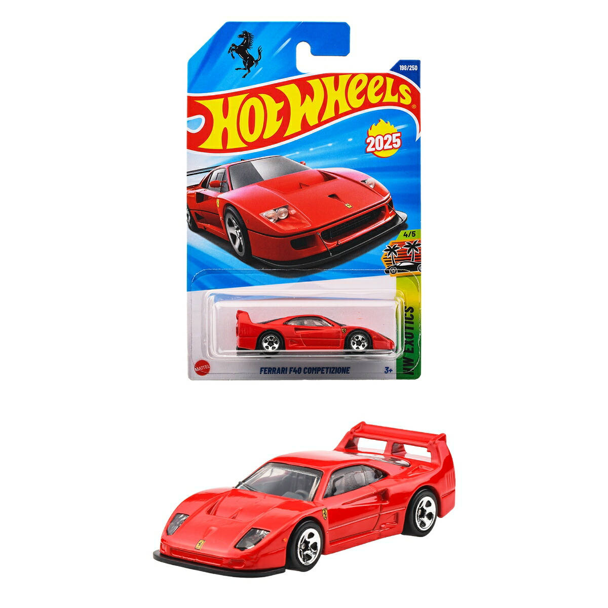 ۥåȥ(HotWheels)١åե顼F40ڥƥĥ;ʪߥ˥3ФåJFN43
