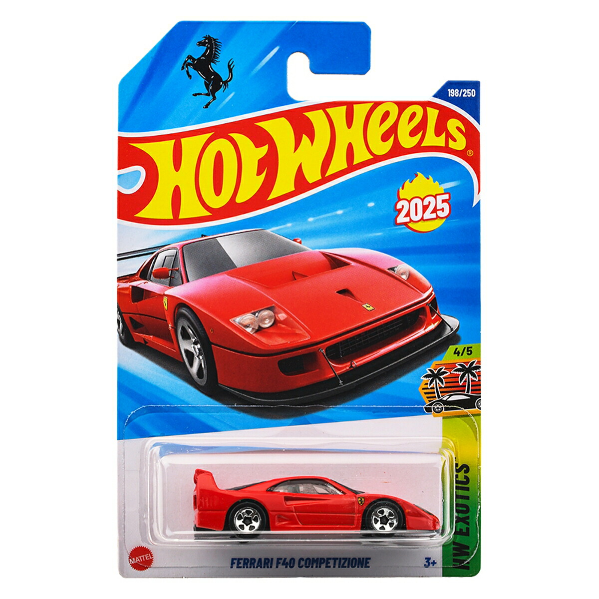 ۥåȥ(HotWheels)١åե顼F40ڥƥĥ;ʪߥ˥3ФåJFN43