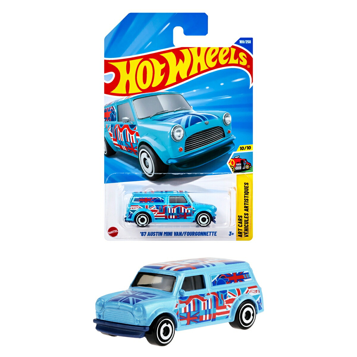 ホットウィール(HotWheels)ベーシックカー67オースティンミニバン乗り物おもちゃミニカー3歳からブルーJFN31
