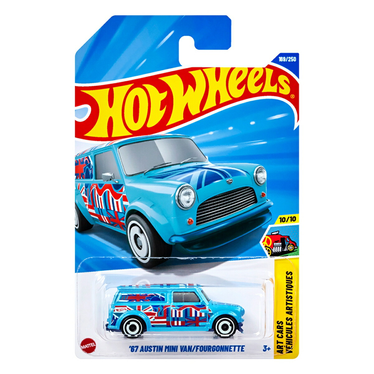 ホットウィール(HotWheels)ベーシックカー67オースティンミニバン乗り物おもちゃミニカー3歳からブルーJFN31