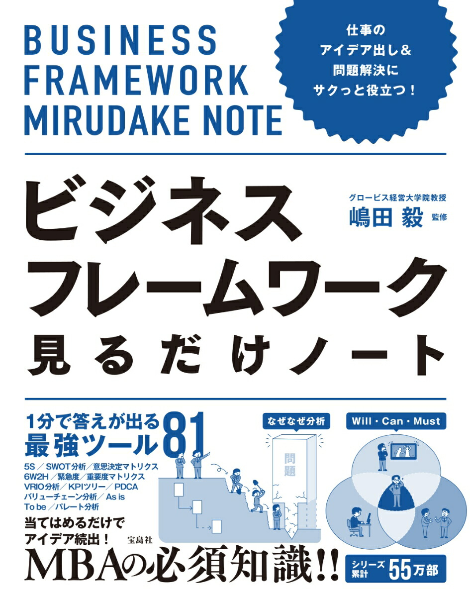 楽天ブックス 仕事のアイデア出し 問題解決にサクっと役立つ ビジネスフレームワーク見るだけノート 嶋田 毅 本