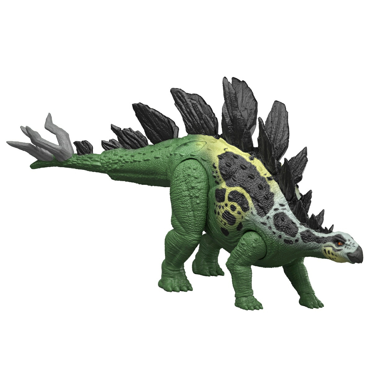 マテル ジュラシックワールド(JURASSIC WORLD)　ビッグアクション！ ステゴサウルス 子供向けフィギュア 恐竜 おもちゃ 全長:約37cm 4歳から グリーン JKL85画像