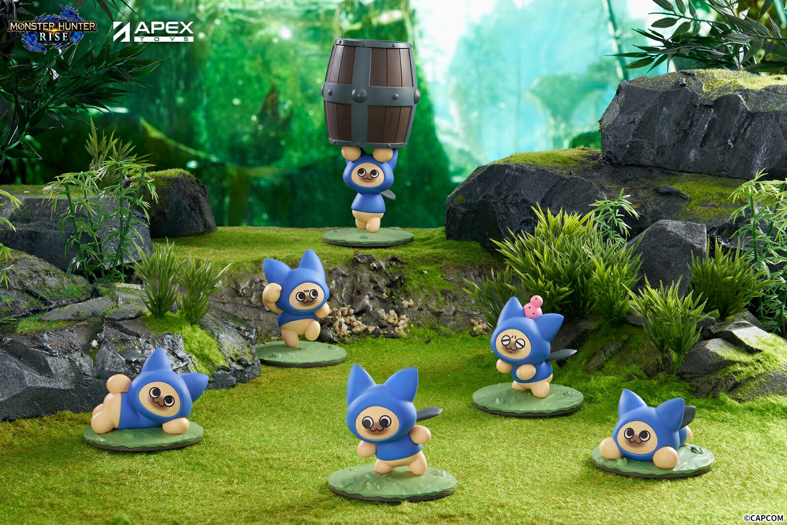 『Monster Hunter Rise』 アイルー ネコ ブラインドボックスフィギュア(BOX) 【95422310】 (フィギュア)画像
