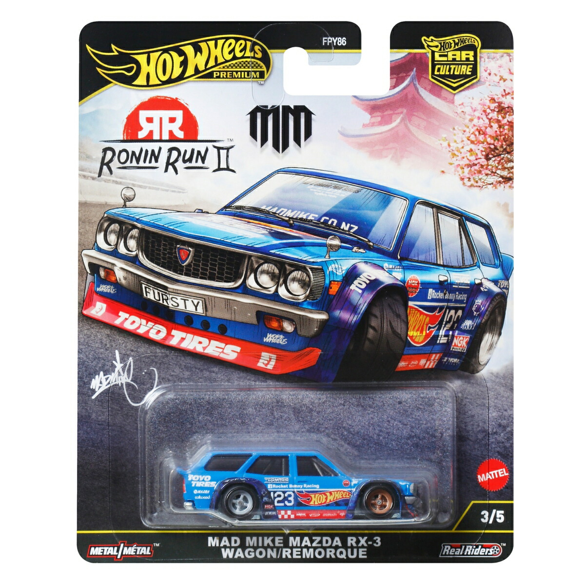 �ۥåȥ�������(HotWheels)����������㡼�����˥󡦥��2�ޥåɡ��ޥ����ޥĥ�RX-3�若��/���륯���ʪ�������ߥ˥���3�Ф���֥롼JBK50