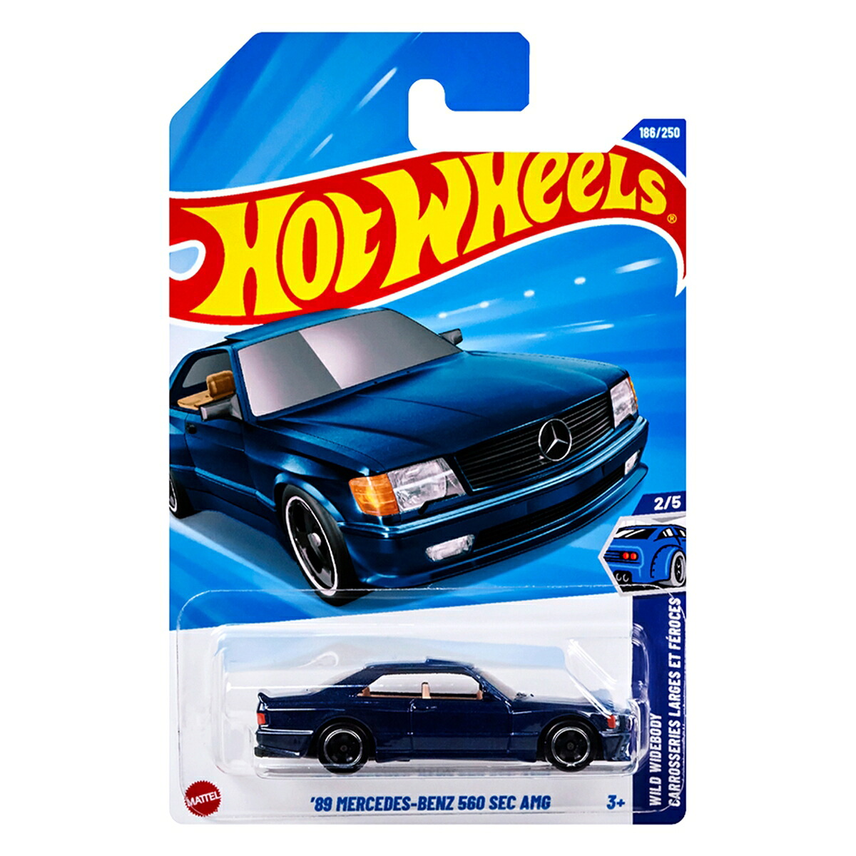 ホットウィール(HotWheels)ベーシックカー'89メルセデス・ベンツ560SECAMG乗り物おもちゃミニカー3歳からネイビーJFN63
