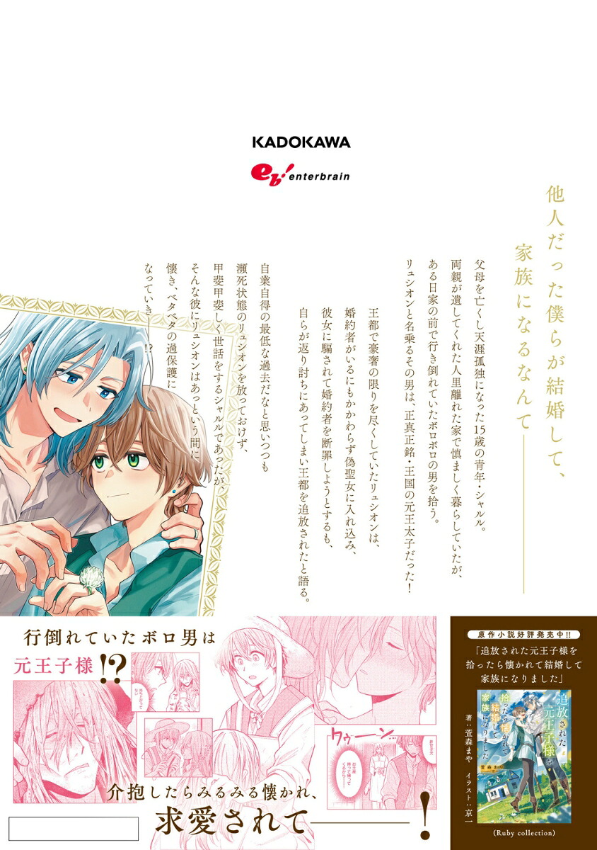 追放された元王子様を拾ったら懐かれて結婚して家族になりました1（B's-LOVEYCOMICS）[渡貫りり子]