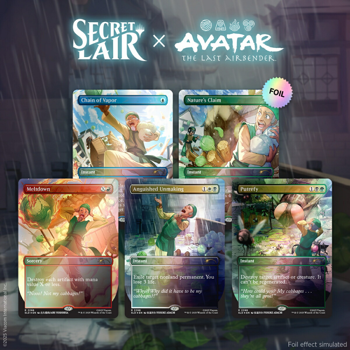 マジック：ザ・ギャザリング Avatar: The Last Airbender Superdrop Secret Lair x Avatar: The Last Airbender | My Cabbages！ Foil Edition【クレジットカード決済限定】画像