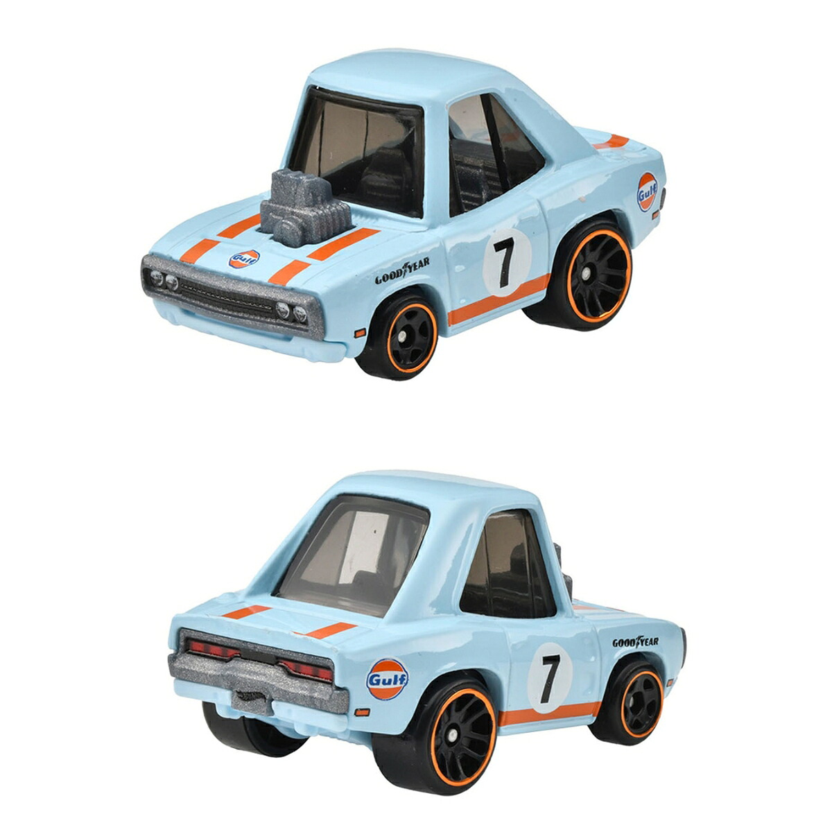 ホットウィール(HotWheels)テーマオートモーティブアソート-ノッポ・ガルフレーシング10台入りBOX販売乗り物おもちゃミニカー3歳からマルチ987L-GDG44