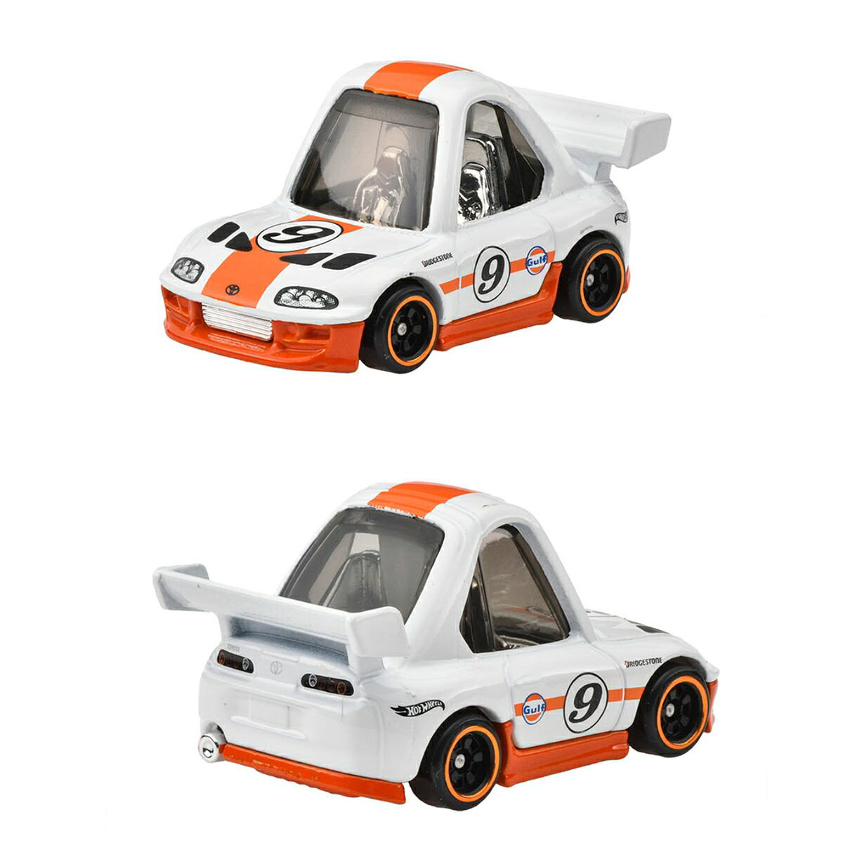 ホットウィール(HotWheels)テーマオートモーティブアソート-ノッポ・ガルフレーシング10台入りBOX販売乗り物おもちゃミニカー3歳からマルチ987L-GDG44