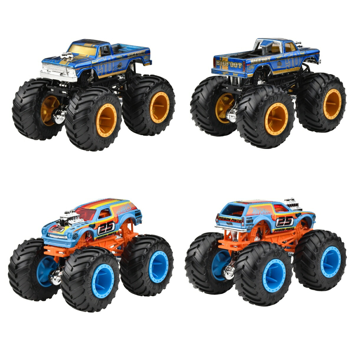 ホットウィール(HotWheels)モンスタートラック1:64アソート乗り物おもちゃミニカー8台入りBOX販売3歳からマルチ983C-FYJ44