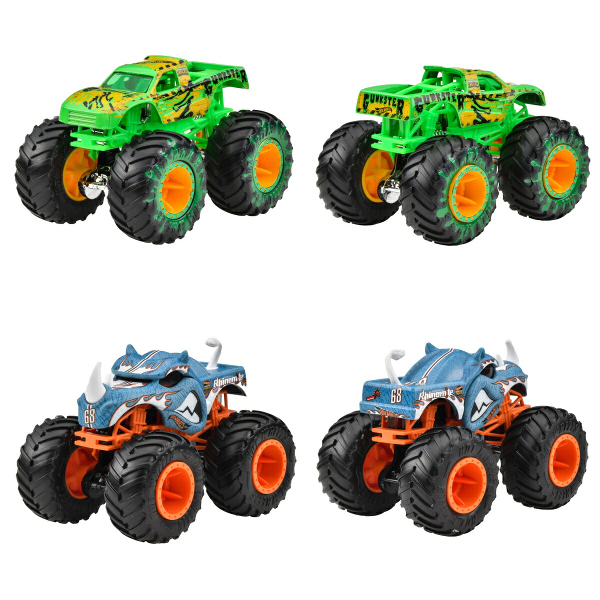 ホットウィール(HotWheels)モンスタートラック1:64アソート乗り物おもちゃミニカー8台入りBOX販売3歳からマルチ983C-FYJ44