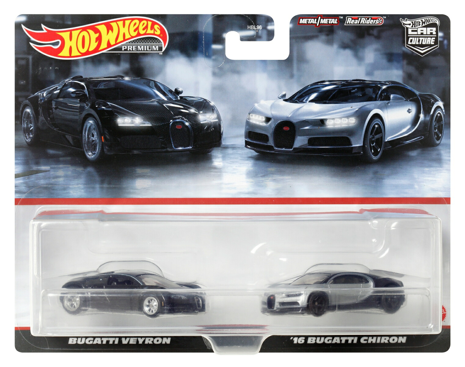 ホットウィール（HotWheels）プレミアム2パックブガッティヴェイロン/'16ブガッティシロン【ミニカー】【3才~】HKF52