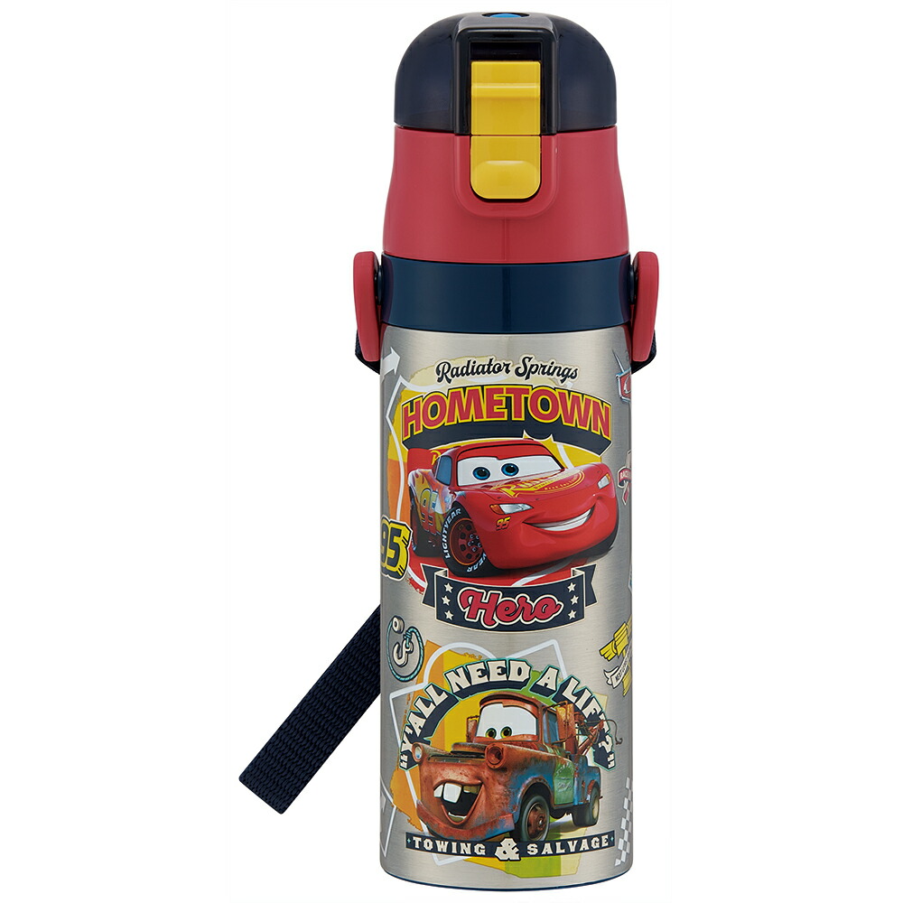 ディズニー カーズ 2026　水筒 子供 真空ステンレス 保冷 ボトル 直飲み 470ml画像