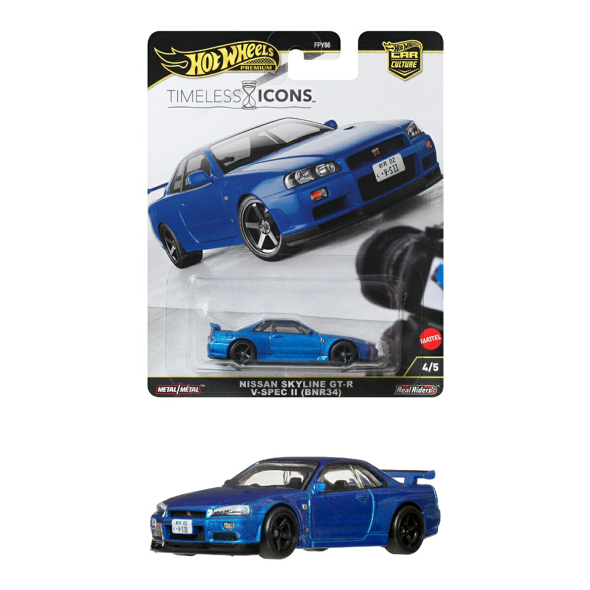 �ۥåȥ�������(HotWheels)����������㡼������쥹�������������������饤��GT-RV-���ڥå�II��BNR34�˾��ʪ�������ߥ˥���3�Ф���֥롼JBK92
