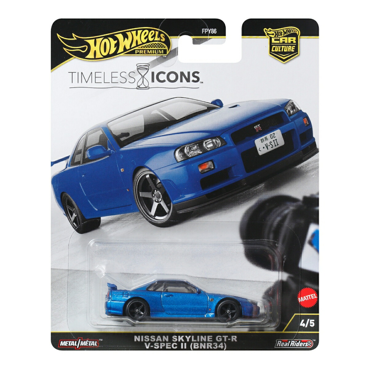 �ۥåȥ�������(HotWheels)����������㡼������쥹�������������������饤��GT-RV-���ڥå�II��BNR34�˾��ʪ�������ߥ˥���3�Ф���֥롼JBK92