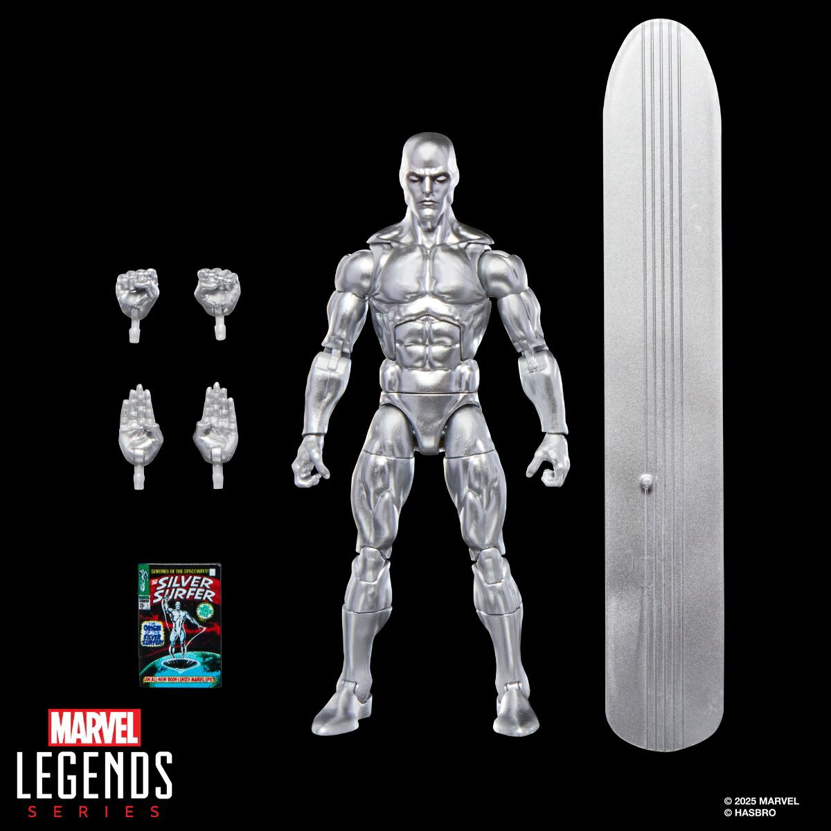 マーベルレジェンド MCU ファンタスティック4 シルバーサーファー フィギュア 6インチ・アクションフィギュア MCUシリーズ シルバーサーファー