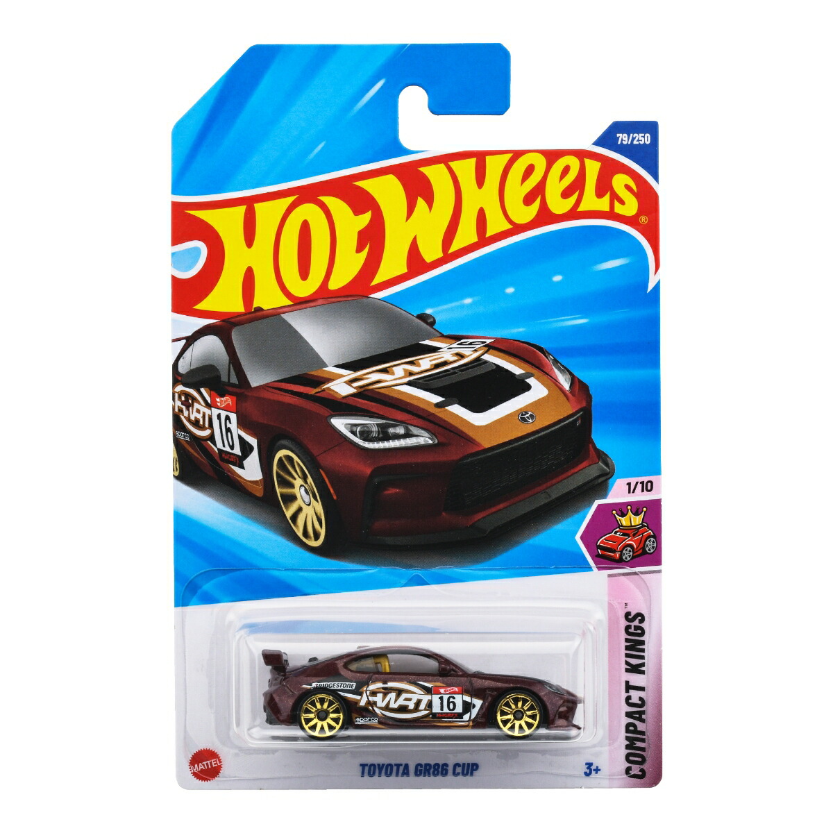 ホットウィール(HotWheels)ベーシックカートヨタGR86カップ乗り物おもちゃミニカー3歳からブラウンJFN37
