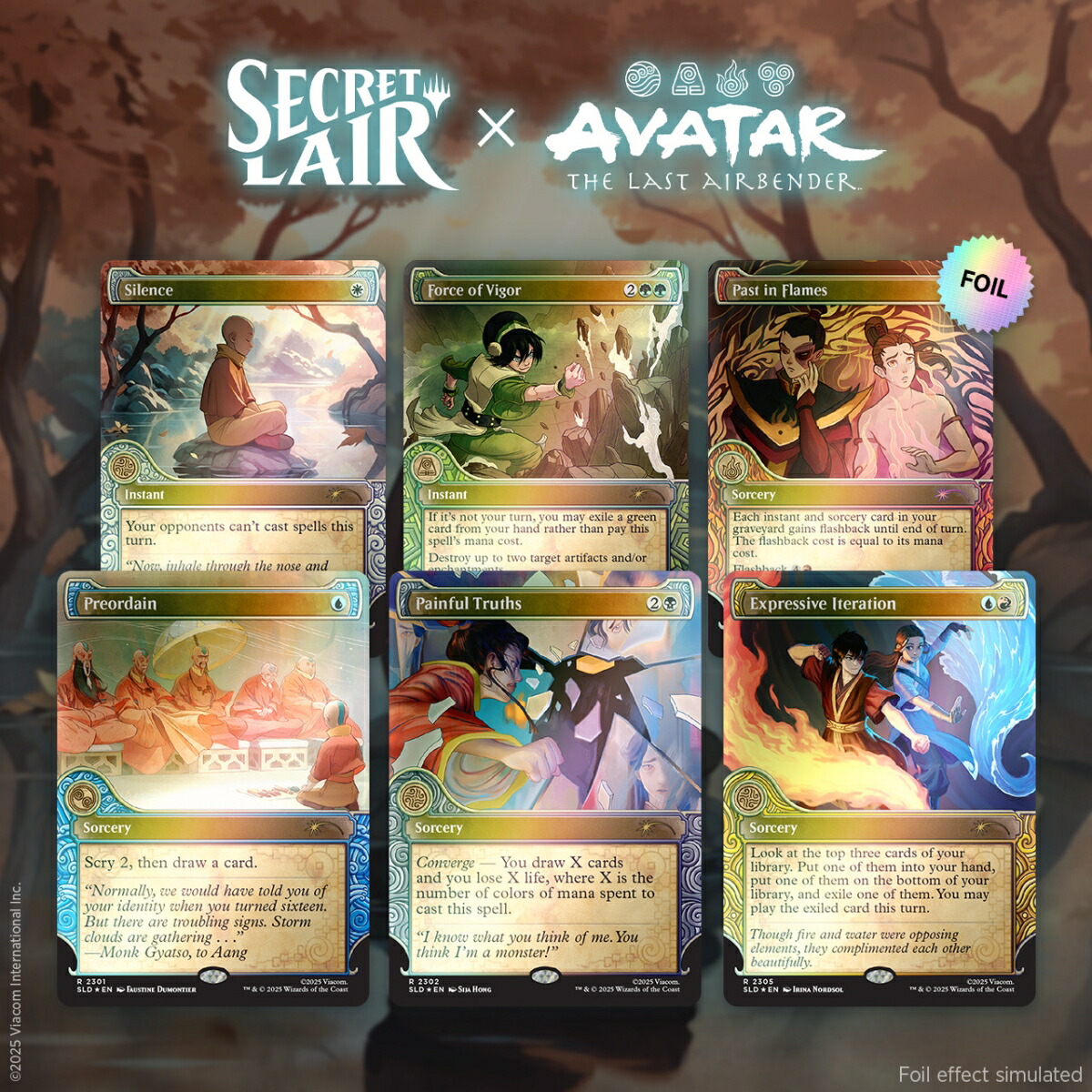 マジック：ザ・ギャザリング Avatar: The Last Airbender Superdrop Secret Lair x Avatar: The Last Airbender | One with the Elements Foil Edition【クレジットカード決済限定】画像