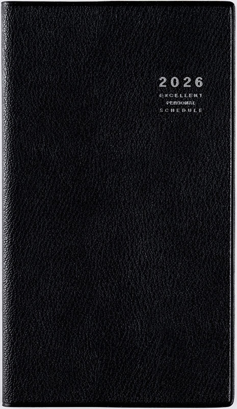 2026年　手帳　1月始まり　No.251　リベル(R)　　[ミッドナイト・ブラック]高橋書店　手帳判　　マンスリー画像