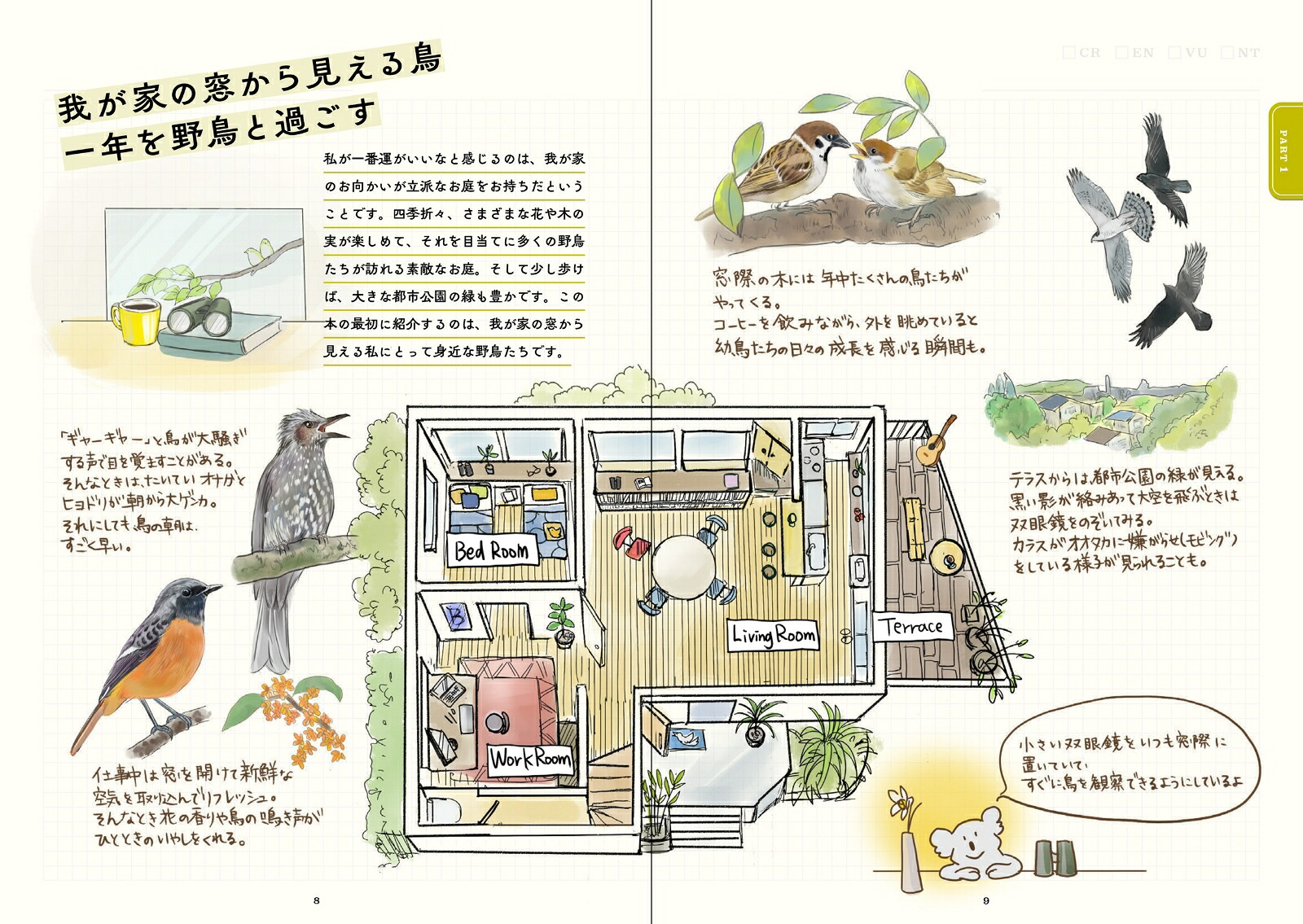 ココロさえずる野鳥ノート[mililie]