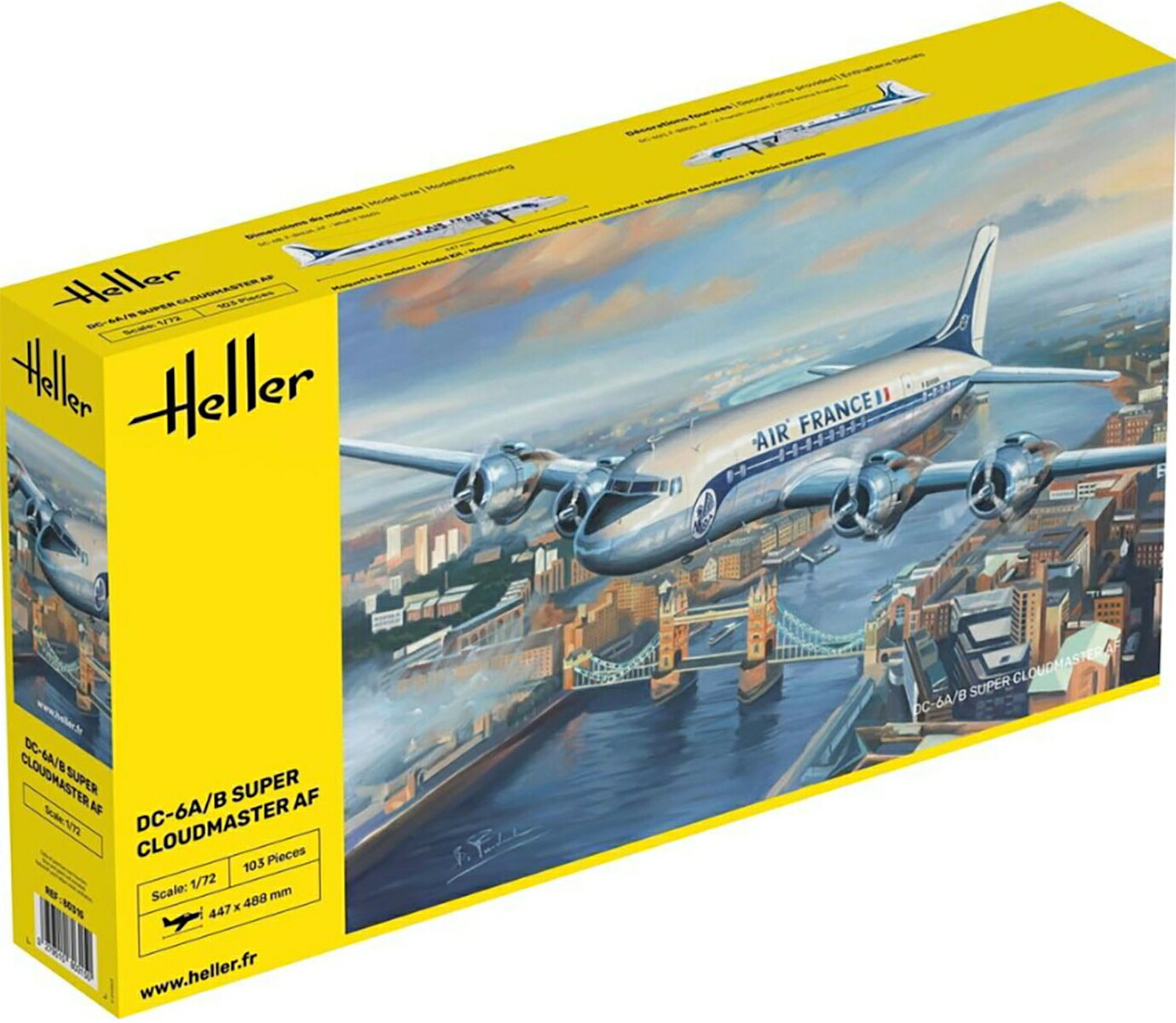 ブックス: 1/72 DC-6 スーパークラウドマスター エールフランス 【HE80315】 (プラスチックモデルキット) - 玩具 - 4545782092530 : ゲーム