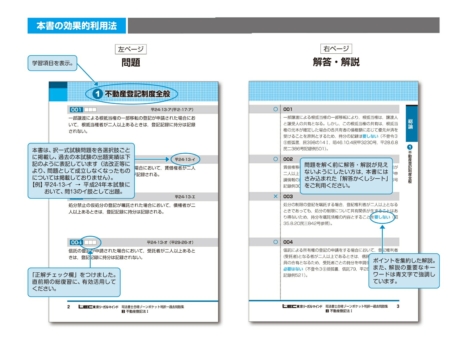令和5年版司法書士合格ゾーンポケット判択一過去問肢集3不動産登記法I（司法書士合格ゾーンシリーズ）[東京リーガルマインドLEC総合研究所司法書士試験部]