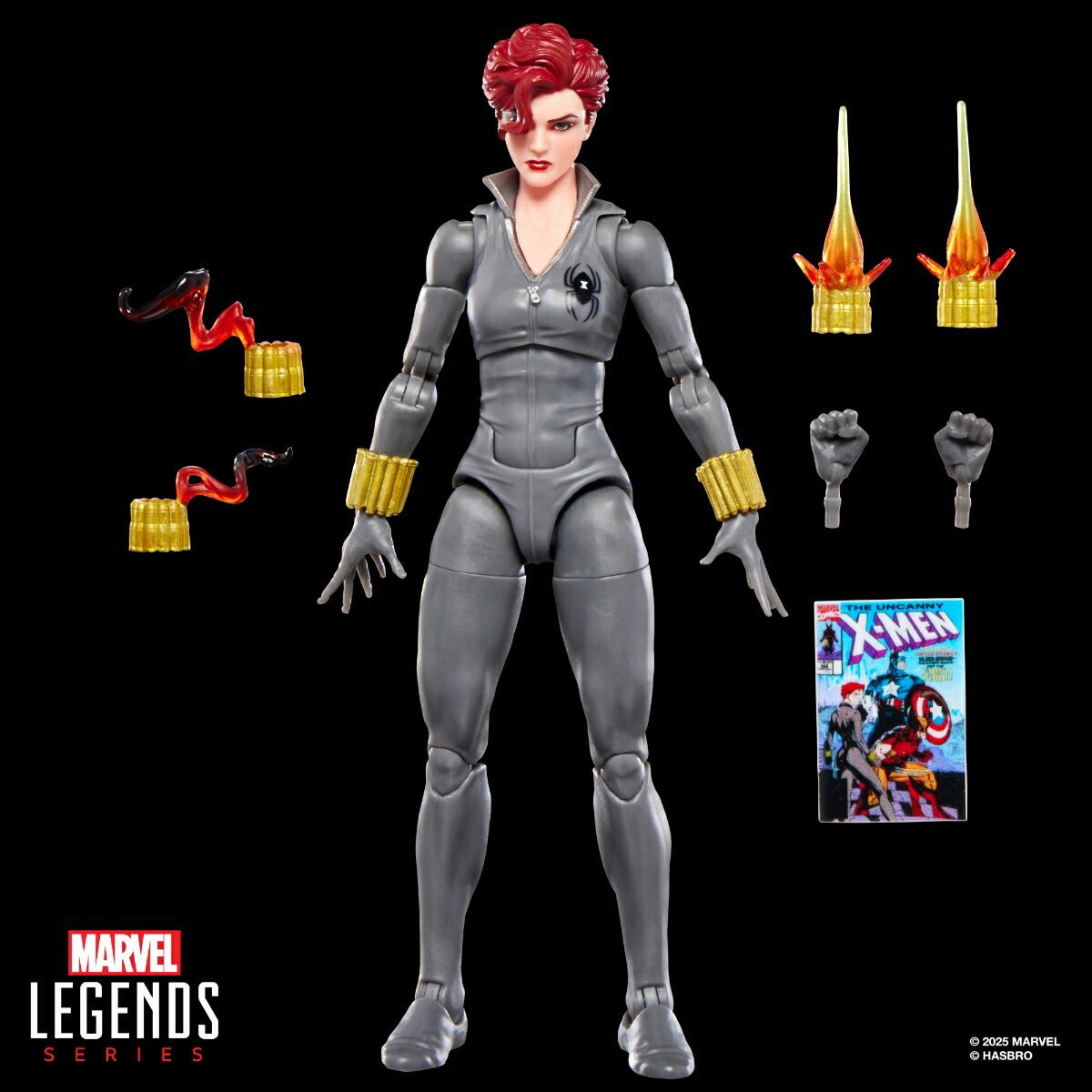 MARVEL　ハズブロ（Hasbro）MARVEL マーベルレジェンド・シリーズ ブラック・ウィドウ 『アンキャニィX-MEN #268』 コレクション用 15 cm アクションフィギュアおもちゃ G0816 正規品画像