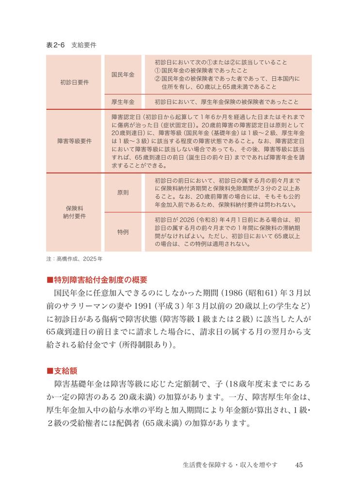 改訂精神・発達・知的障害がある人の経済的支援ガイドブック障害年金と生活保護、遺言、税などのしくみと手続き[青木聖久]