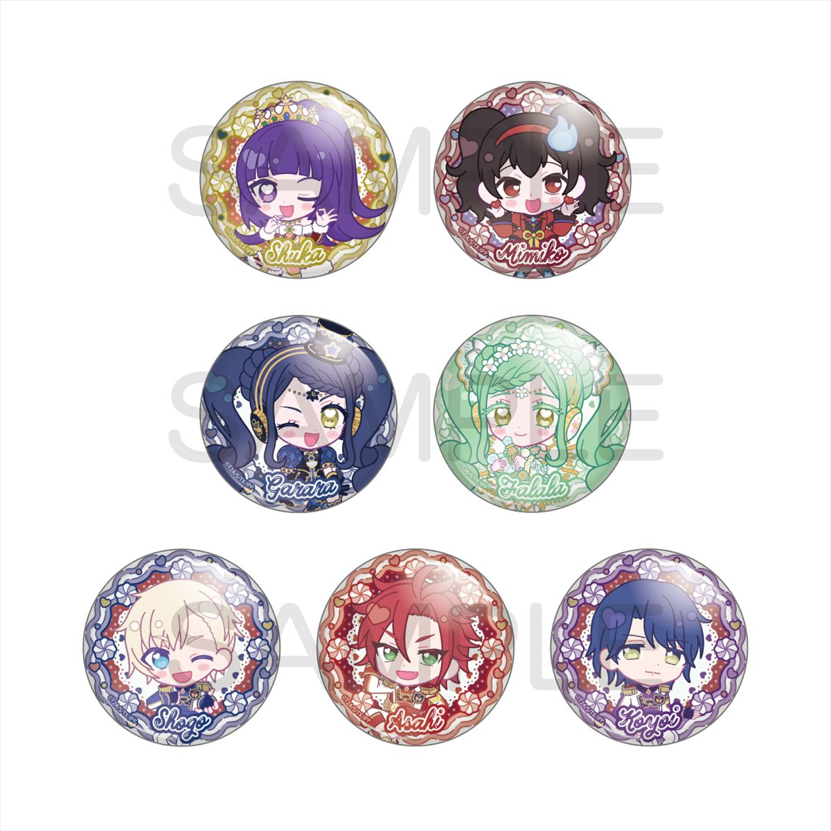 プリパラ アイドルタイムプリパラ きゃらっぴんトレーディング缶バッジvol．5画像