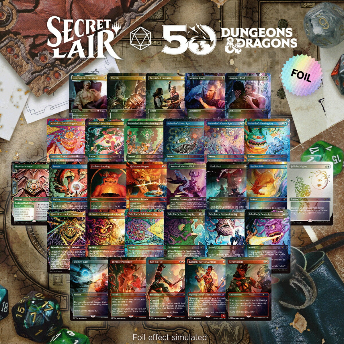 楽天ブックス: マジック：ザ・ギャザリング Secret Lair D＆D 50th Anniversary Superdrop D＆D 2024  Foil Bundle【クレジットカード決済限定】 - 玩具 - 4957448312621 : ゲーム