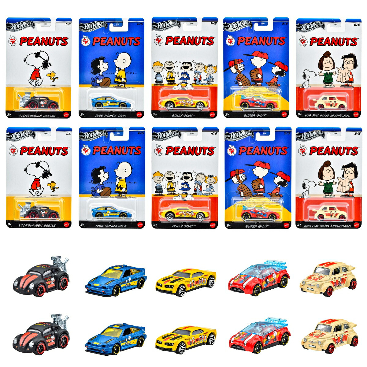 ۥåȥ(HotWheels)󥿡ƥȥơޥ-Peanutsʪߥ˥3Фޥ987H-GDG83