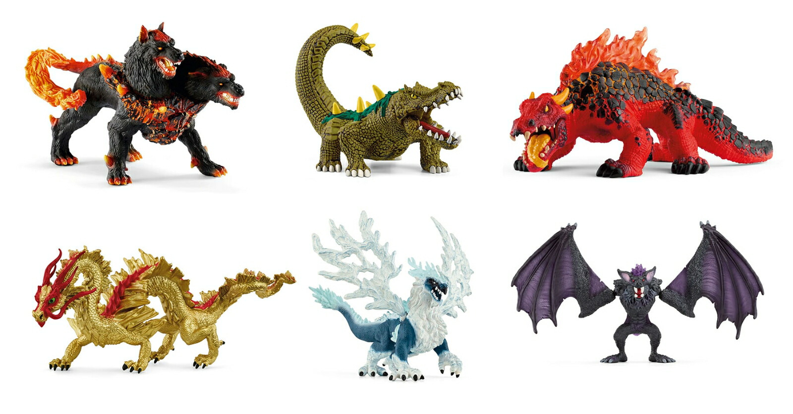 ブックス: 【セット商品】【シュライヒ】ELDRADOR ／エルドラド6点セット（42451 ヘルハウンド、70155 スワンプモンスター、70156 マグマリザード、72206 ゴールデンドラゴン、70790 アイスドラゴン、70792 シャドウバット） - 玩具 - 2100014462691 : ゲーム